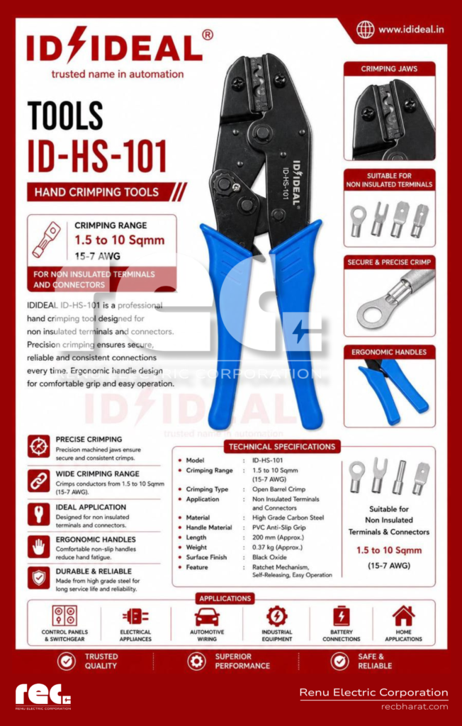 1.5 TO 10 SQMM HAND CRIMPING TOOLS